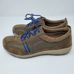 Dansko Helen Brown Suede Slip On Sneakers Size 8